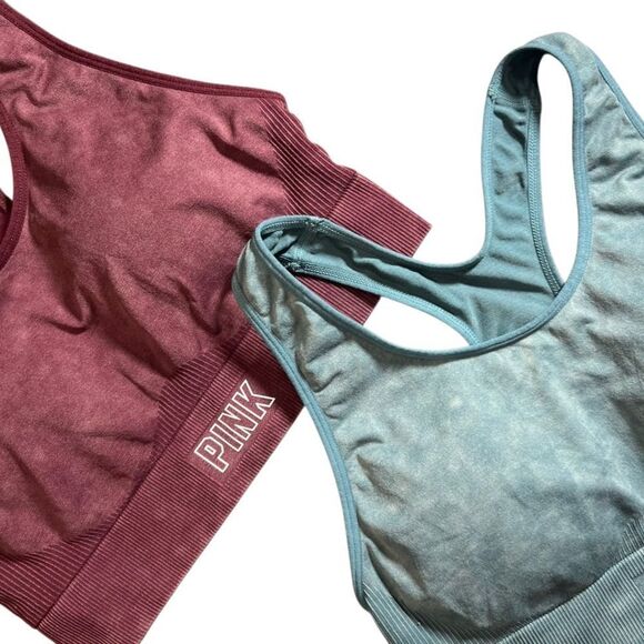 Pink Sport By Victoria’s Secret Bra Set Seamless Size Medium - Picture 13 of 16